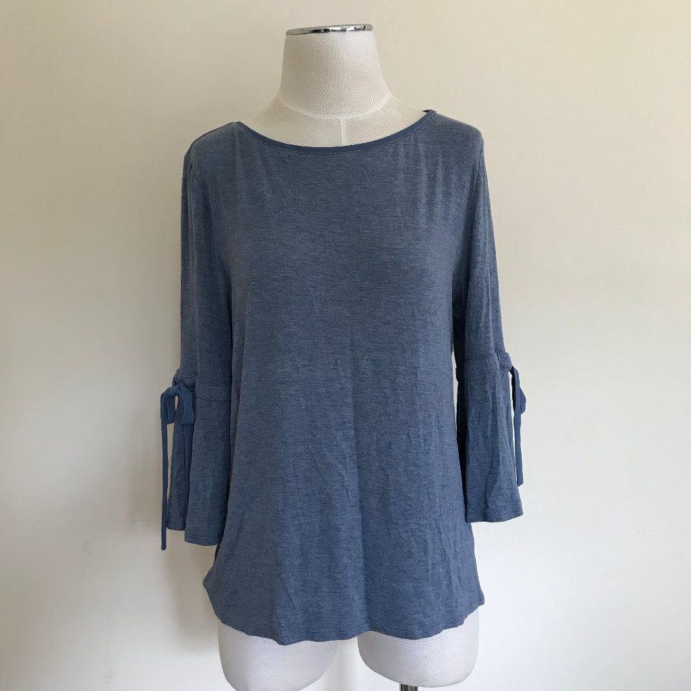 White House Black Market Bell Sleeve Top L